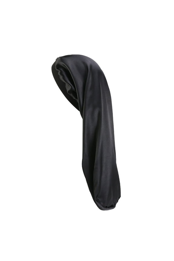 Stretchy Silk Sleep Cap with Wide Brim for Comfortable Nighttime Wear