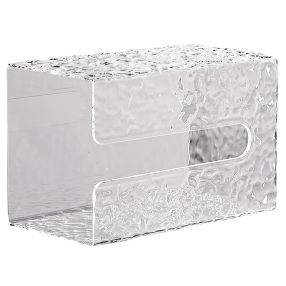 GETAJGHSD Wall Mounted Toilet Paper Box with Clear Design for Bathroom Tissue Storage