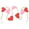 thumbnail image 1 of MRLESS Valentines Day Felt Heart Garland With Red Pink Heart Valentines Decorations Garland Hanging Decor For Valentines Day Indoor Outdoor Home Fireplace Room, 1 of 6