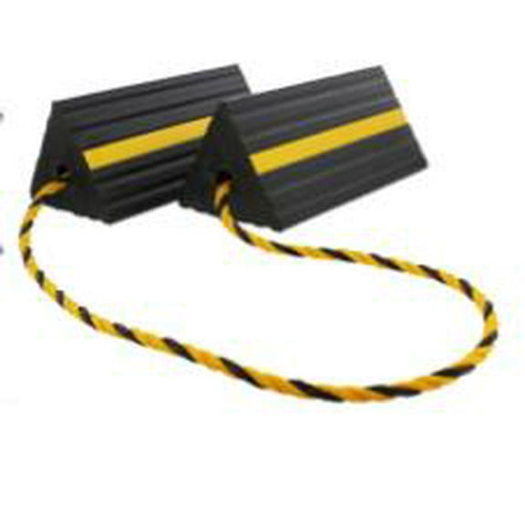 MRLESS Heavy Duty Rubber Wheel Chocks Tire Stopper Blocks for Car, Truck, RV, Travel Trailers - Tire Chocks Safety Stopper