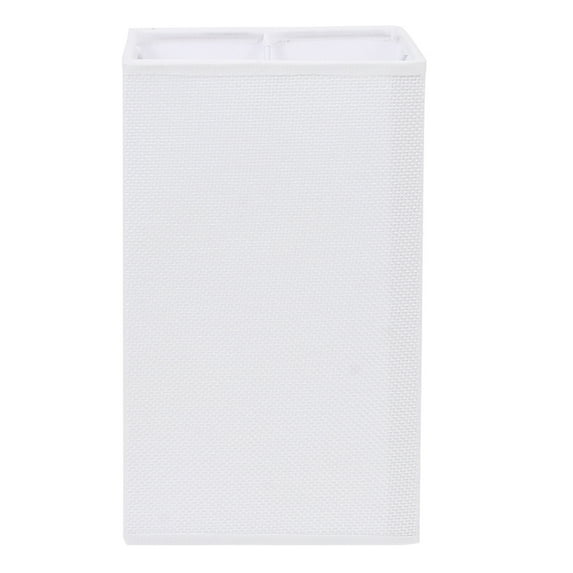 MRLESS White Fabric Lamp Shade E27 Clip On Bulb Cover for Chandelier Shades