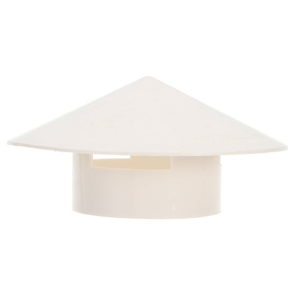 MRLESS White Plastic Chimney Cap Vent Cover - Replacement Accessory
