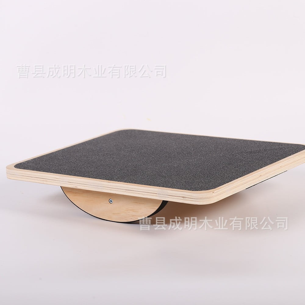 MRLESS Wooden Rectangular Yoga Balance Board For Adults Non-Slip Fitness Equipment For Coordination And Stability Training Balance Trainer For Home Gym Workouts