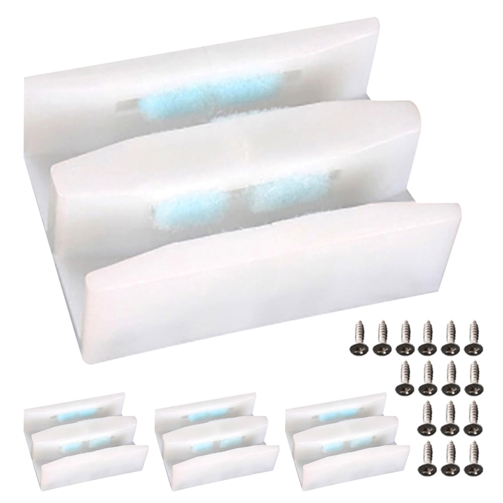 MRLESS 4 Set of Shower Door Bottom Guide Sliding Glass Door Guide ...