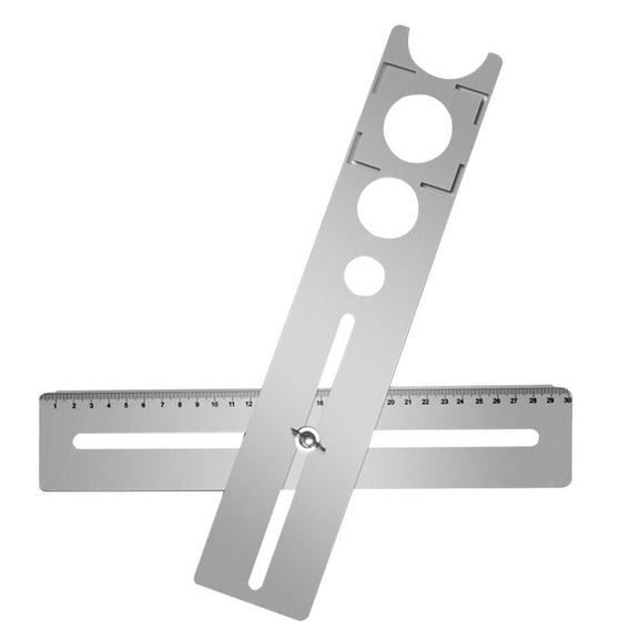 MRLESSY Universal Stainless Steel Tile Opener Locator for Drilling, Water & Electricity Positioning Tool, Silver