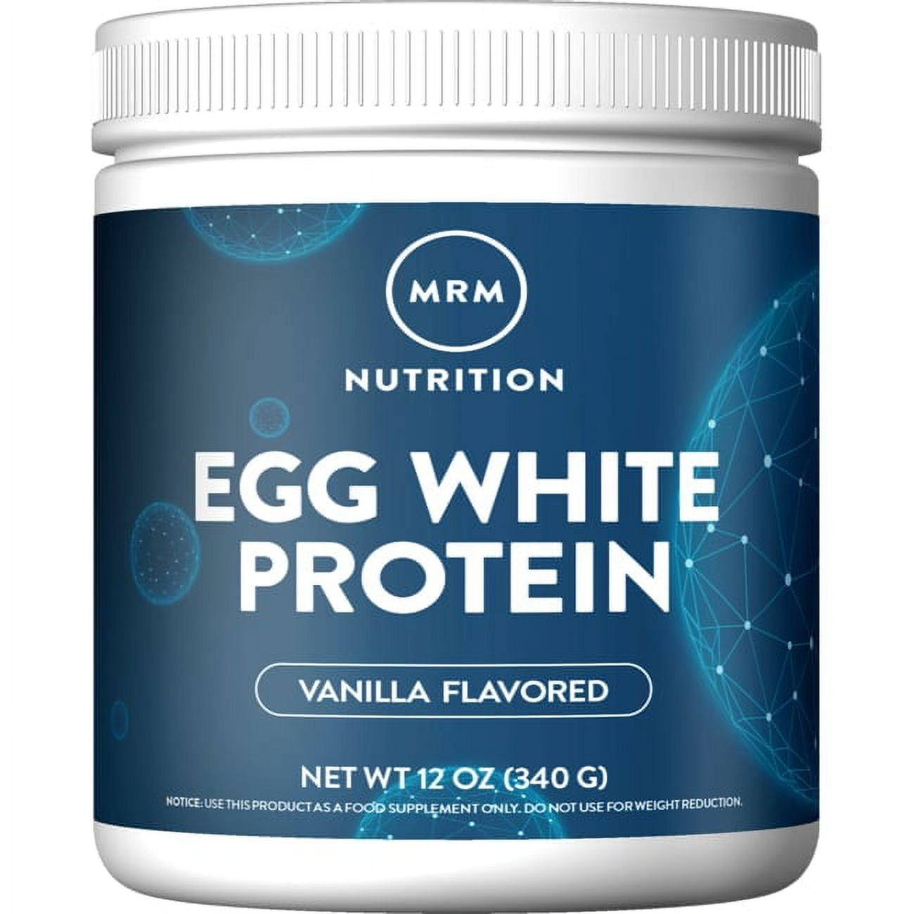 MRM All Natural Egg White Protein, French Vanilla, 12 Ounce