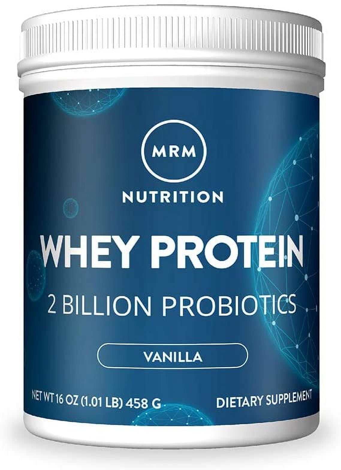 MRM All Natural Whey Protein Powder, Rich Vanilla, 16 oz