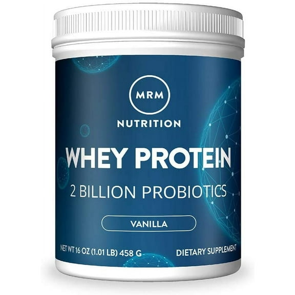 MRM All Natural Whey Protein Powder, Rich Vanilla, 16 oz