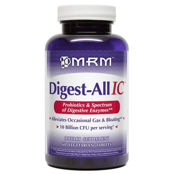 MRM Digest-All IC Probiotic Vegetarian Tablets, 60 Ct