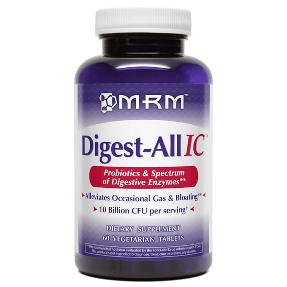 MRM Digest-All IC Probiotic Vegetarian Tablets, 60 Ct