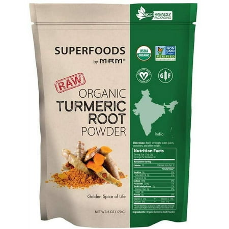 MRM Raw Organic Turmeric Root Powder 6 oz 170 g