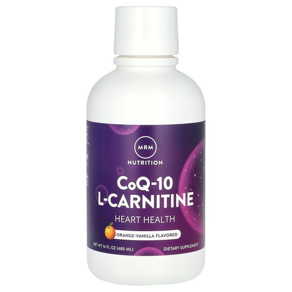 MRM Co-Q10 With L-Carnitine Natural Orange 1000 mg, 16 Fl Oz
