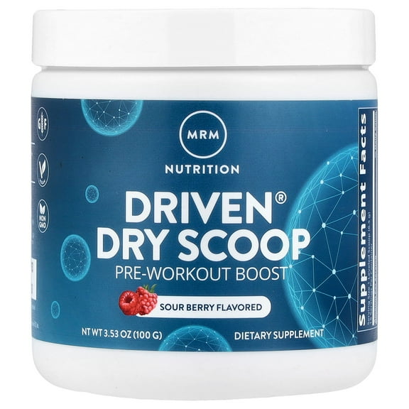 MRM (Metabolic Response Modifiers) Dry Scoop Driven Pre WorkOut Sour Berry 100g (3.53 oz) Powder