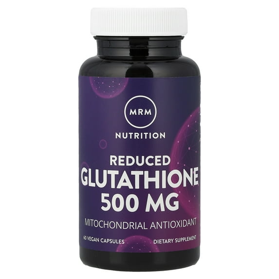 MRM Nutrition Reduced Glutathione, 500 mg, 60 Vegan Capsules