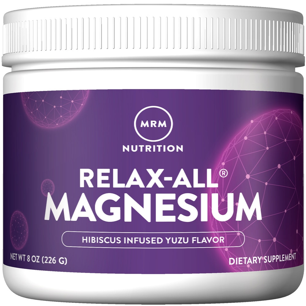MRM Nutrition RelaxAll Magnesium Powder Hibiscus Infused Yuzu 8 oz