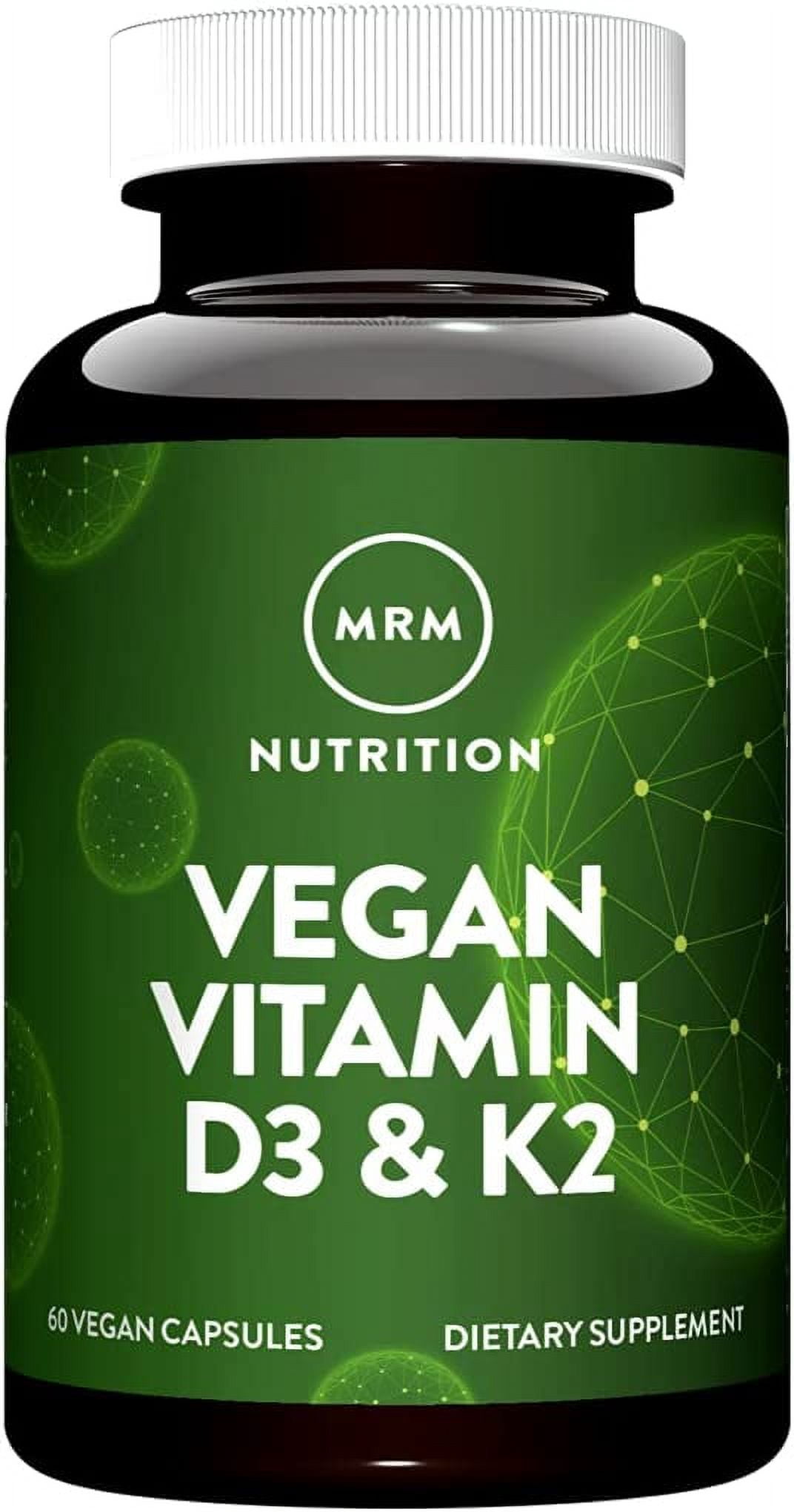 MRM Nuturition Vegan Vitamin D3 & K2 Bone + Immune Health Made from