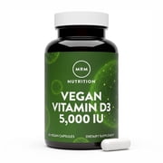 MRM Vegan Vitamin D3 5000 IU Vegan Capsules, 60 Ct