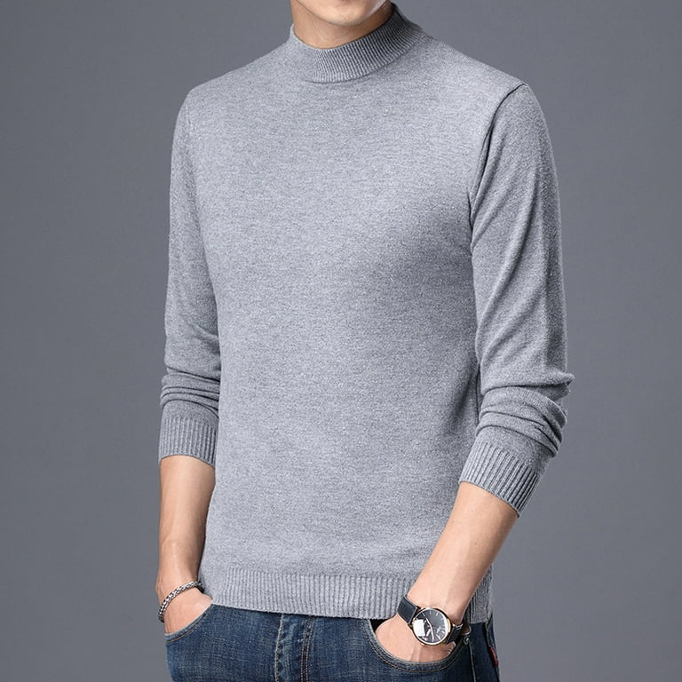 New Color Matching Thick Warm O-neck Knit Sweater New Color Matching Thick Warm O-neck Knit Sweater