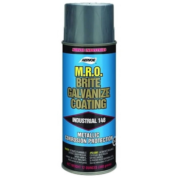MRO Brite Galvanize, 13.6 oz, Aerosol Can, Flat White