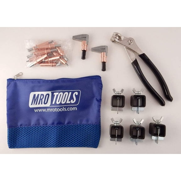 MRO TOOLS 1/8 Cleco Fastener Temporary Rivet, Welder's Clamp Auto Body Repair Kit (K6S10-1/8)