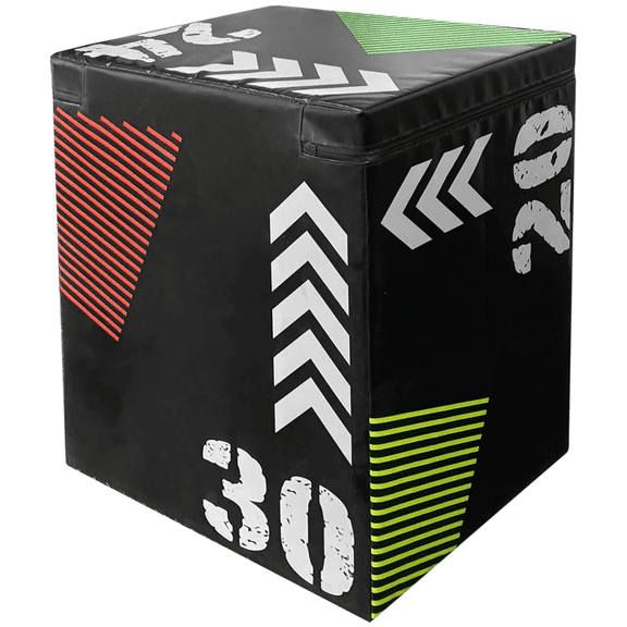 MROOBEST 20x24x30in Plyo Jumping Exercise Box 3 in 1 Plyo Jumping Box for Exercise Soft Jump Box for Home Gym Workout Trainer