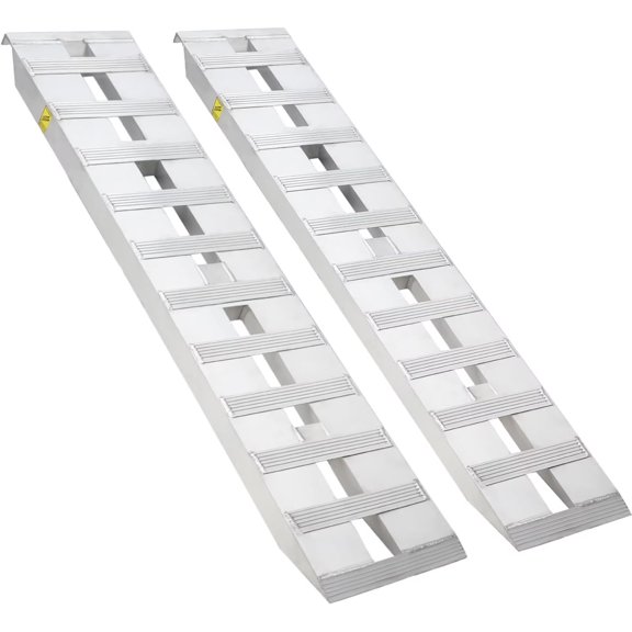 MROOBEST 6000lbs Capacity Aluminum Loading Ramps (72 15 Inch 2pcs) for ATV Motorcycle Quad Lawn Mower Snow Blower