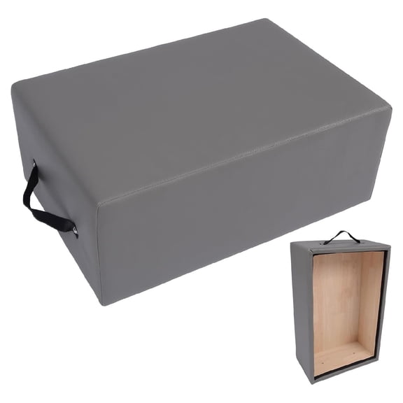 MROOBEST Premium Pilates Sitting Box Essential Accessory for Home Gym & Pro Studio Pilates Reformer Exercises Grey Edition