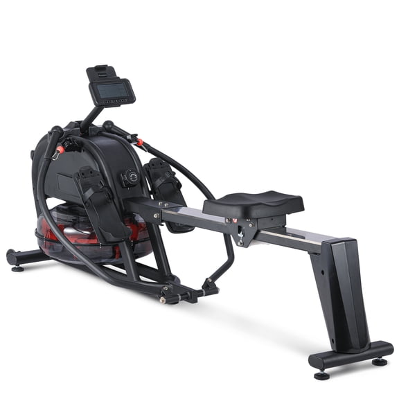 MROOBEST Rowing Machine Workout Rowing Exercise Equipment with Levels of Quiet Dual Slide black