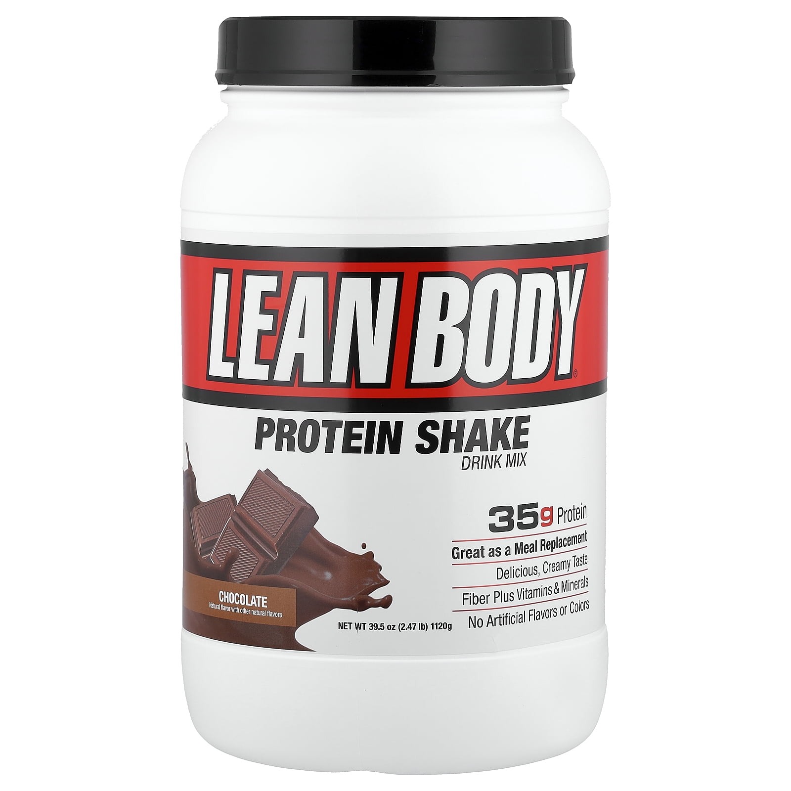 MRP Lean Body Protein Powder, Chocolate, 35g Protein, 2.47 Lb