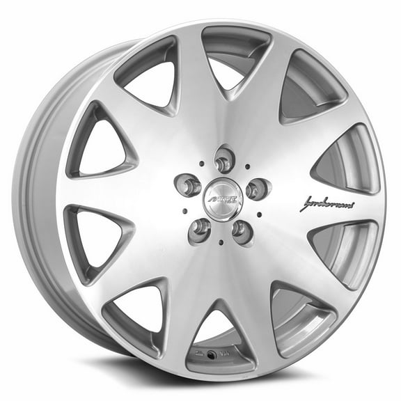 MRR HR3 Rim 20X8.5 5X112 Offset 35 Silver Machined (Quantity of 1)