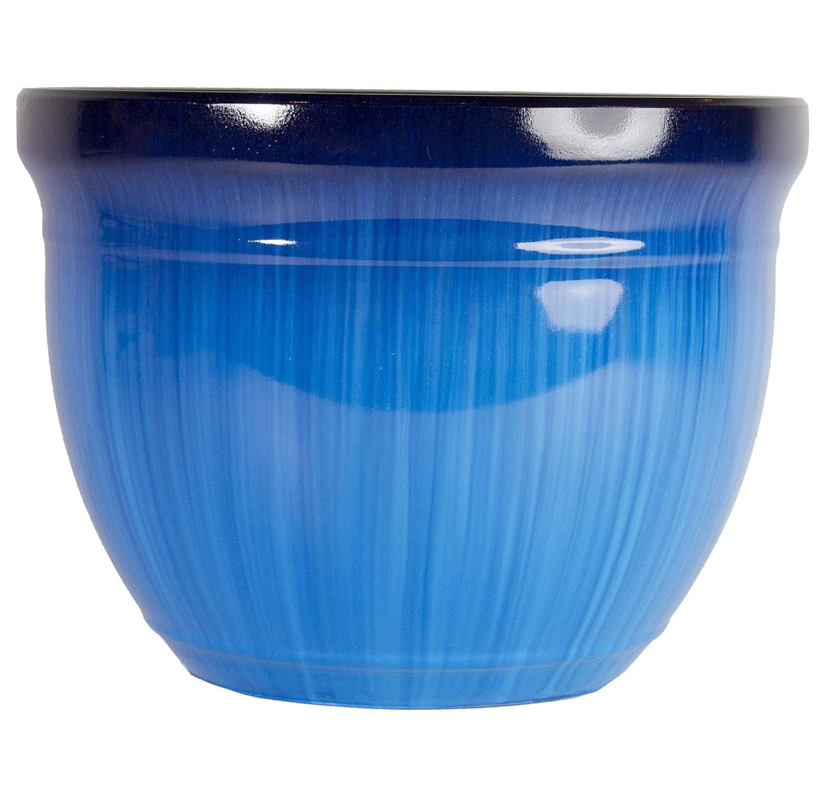 (MRR15-204 Large Round Planter - Modern Indoor & Outdoor Decorative