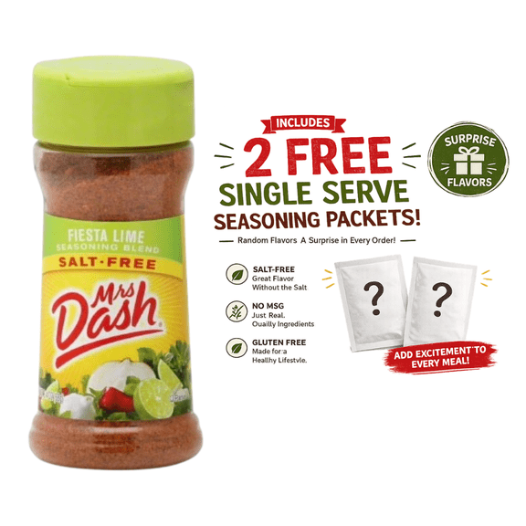 MRS DASH Fiesta Lime Salt-Free Seasoning Blend 2.4 OZ SHAKER