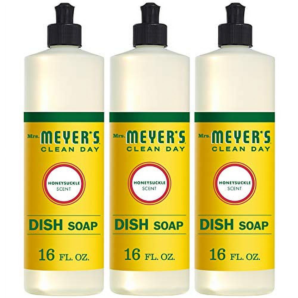 MRS. MEYER'S CLEAN DAY Liquid Dish Soap, Biodegradable Formula