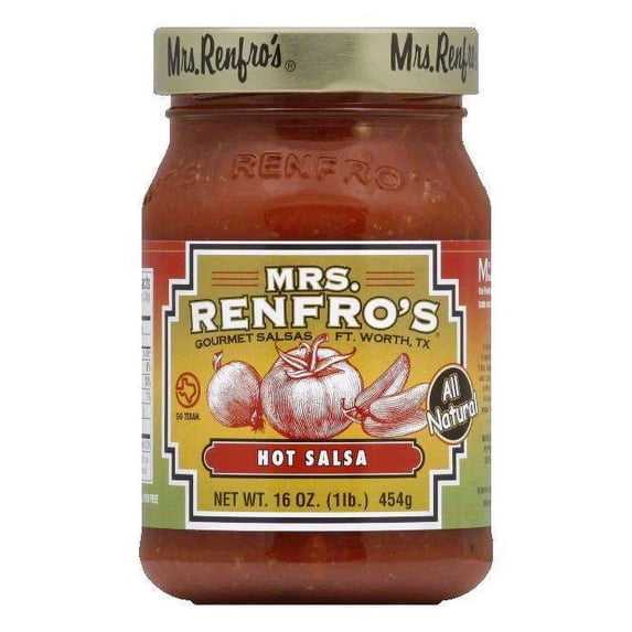 MRS RENFRO SALSA PICANTE HOT 16 OZ - Pack of 6
