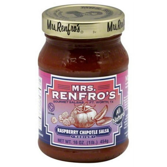 MRS RENFRO SALSA RASPBRY CHPTL-16 OZ -Pack of 6