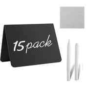 MRSTY 15PCS Mini Chalkboard Signs 4x3for Chalk Sign for Food - Party - Buffet - Table Sign Chalkboard - Wedding - Bakery - Small Chalkboard Sign - Mini Chalkboard Signs