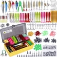 thumbnail image 1 of MRSXXNTY  Fishing Lures Baits Tackle Including Crankbaits, Spinnerbaits, Plastic Worms, Jigs, Topwater Lures, Tackle Box and More Fishing Gear Lures Kit Set,302Pcs Fishing Lure Tackle, 1 of 6