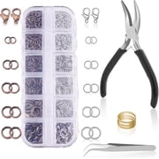 MRSXXNTY Jump Rings for Jewelry Making Supplies and Necklace Repair with Jump Ring Pliers and Open Jump Ring