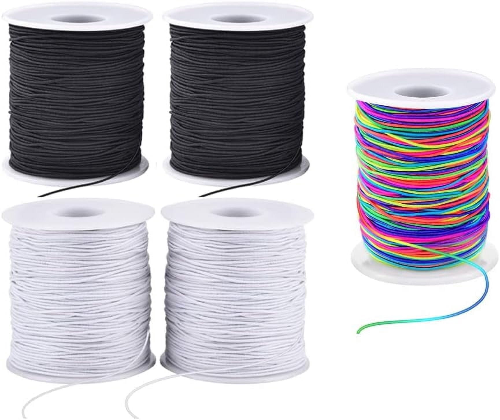 MRSXXNTY Stretchy Elastic String, 1 mm Cord for Bracelets, Jewelry ...
