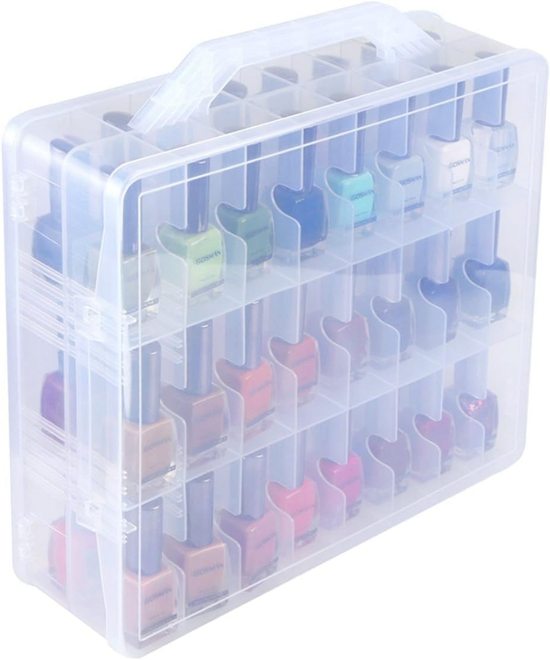 MRSXXNTY Universal Nail Polish Holder Organizer for 48 Bottles Adjustable Dividers Space Saver