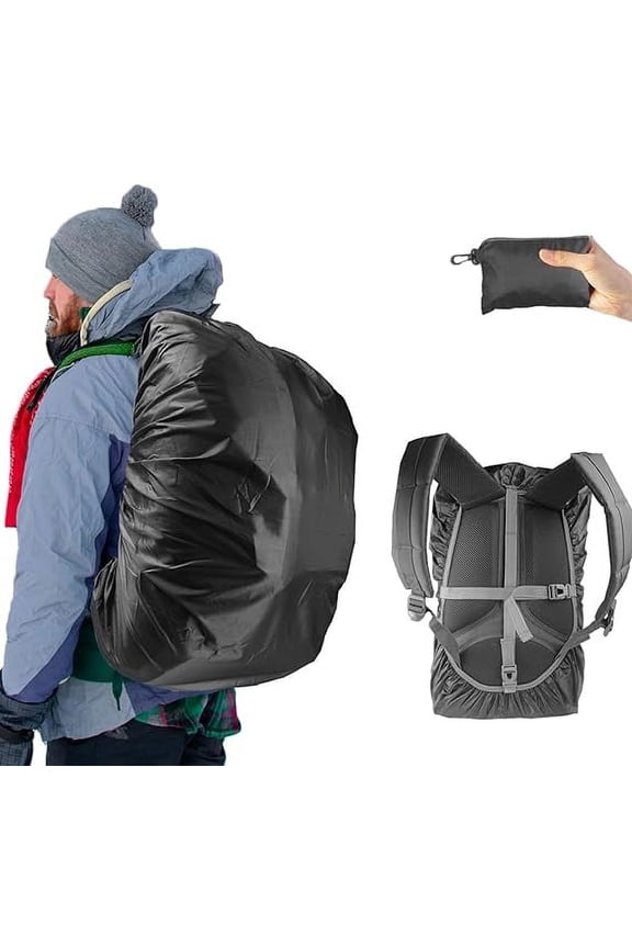Waterproof 20 L Backpack Rain Cover, Black