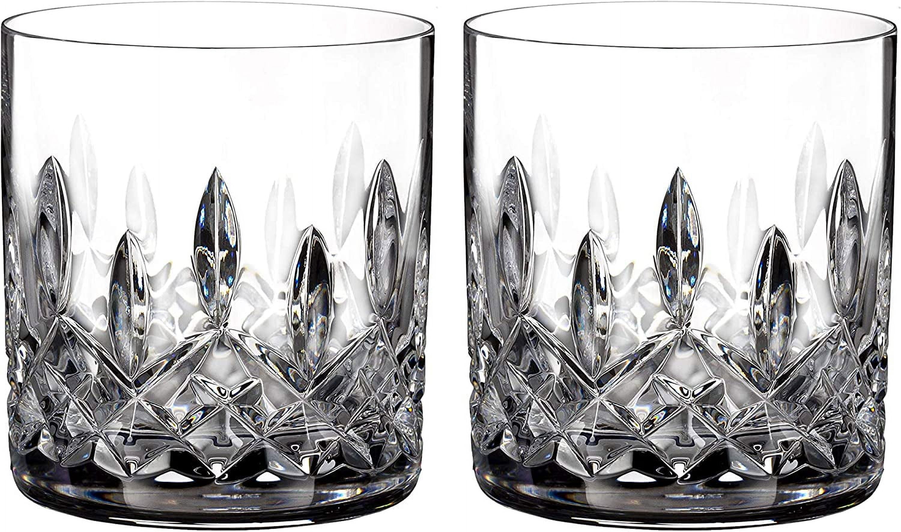 Crystal Clear 7 oz Straight Sided Whiskey Tumblers, Set of 2