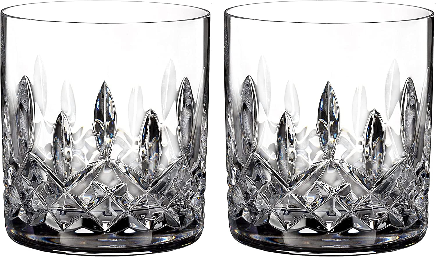 Crystal Clear 7 oz Straight Sided Whiskey Tumblers, Set of 2