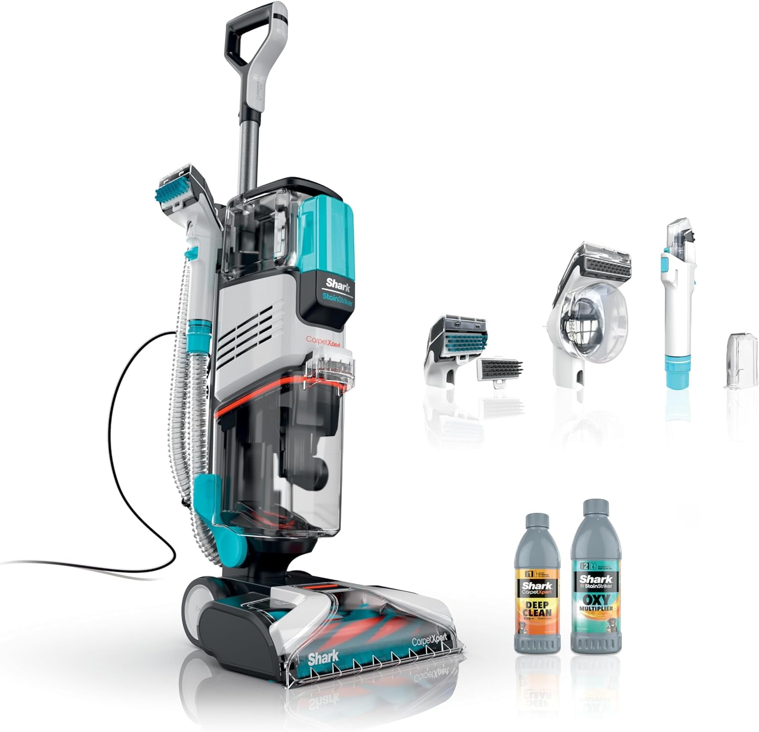 MRU EX201 CarpetXpert Upright Carpet, Area Rug & Upholstery Cleaner with StainStriker, Builtin