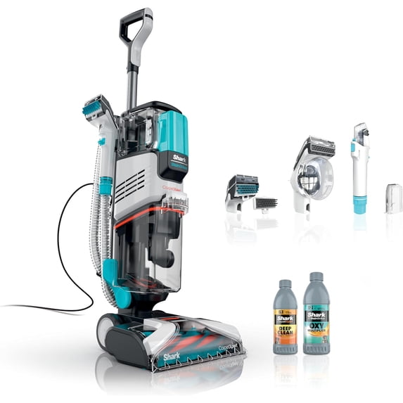 MRU EX201 CarpetXpert Upright Carpet Area Rug and Upholstery Cleaner StainStriker Carpet Shampooer Cyan