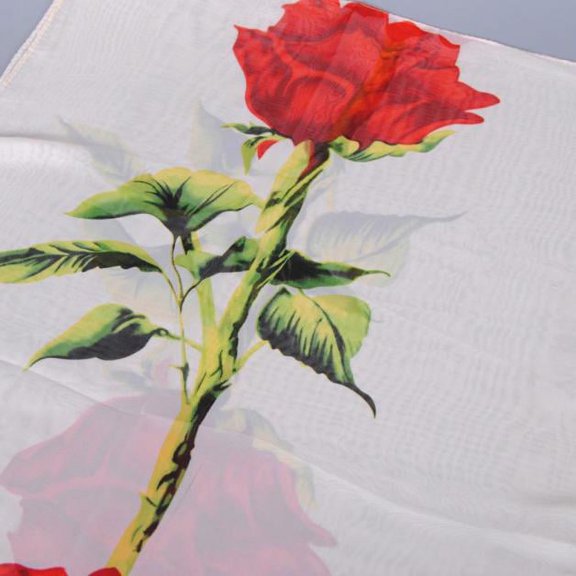 MRULIC Fashion Women Rose Long Soft Wrap Scarf Ladies Shawl Chiffon Scarf Scarves Beige + One size