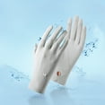 thumbnail image 1 of MRULIC Gloves Mittens Women Non Slip Gloves Sun Protection Protection Driving Gloves Summer Outdoor Gloves Grey + One size, 1 of 3