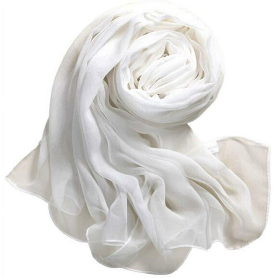 MRULIC Thin Scarves women's Chiffon Soft Beach Long Scarf