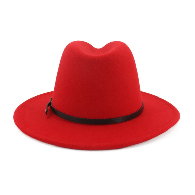 Red Bottom Fedora Hats