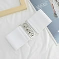 thumbnail image 1 of mrulic belts for women elastic waistband closure embellishment with wide elastic waist and accessory white + one size, 1 of 3